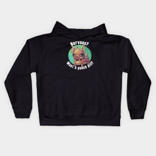 PUNCH PILL (BLACK BG) Kids Hoodie